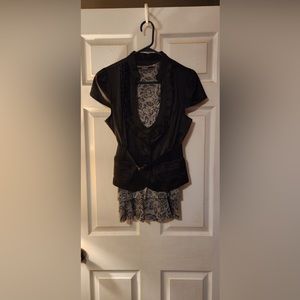 Poetry brand tank and Ashley brand satin top.